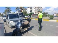 Manavgat’ta 4,25 promil alkollü motosiklet sürücüsü kazada yaralandı