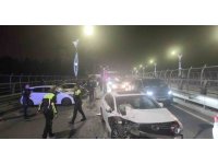 Köprü üzerinde zincirleme kaza: 4 yaralı