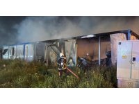 Alevlere teslim olan 2 konteyner kullanılamaz hale geldi